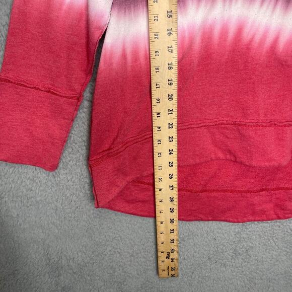 Knox Rose womens L tie dye sweater pink round neck colorful flowy oversized - Picture 8 of 8